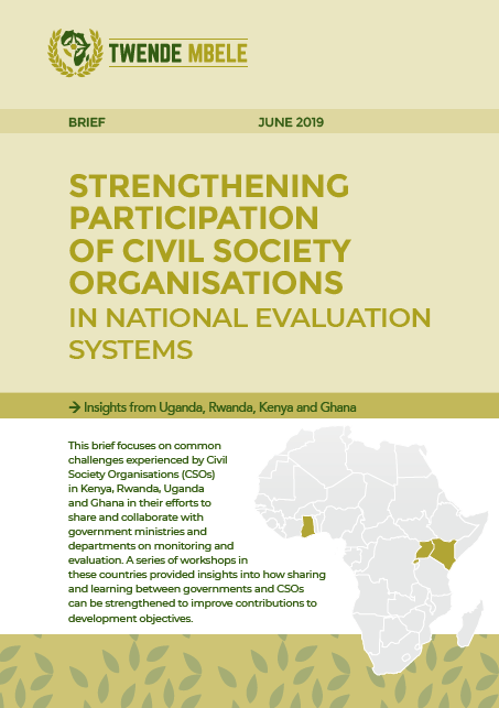 Strengthening the participation of civil society organisation in evaluation systems: Insights from Uganda, Rwanda, Kenya and Ghana