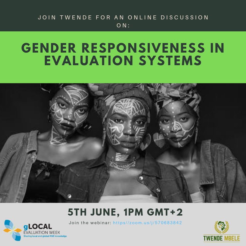 gLOCAL Evaluation Week: Gender Responsiveness Webinar