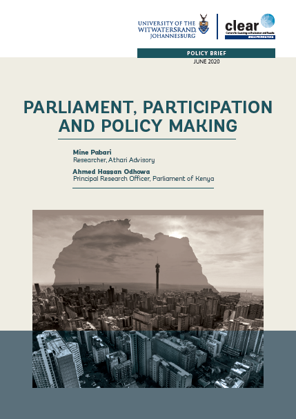 Parliament, Participation and Policy Making – Policy Brief