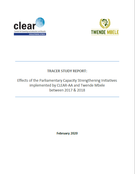 Effects of the Parliamentary Capacity Strengthening Initiatives – Tracer Study Report