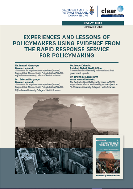 Experiences and Lessons of Policymakers