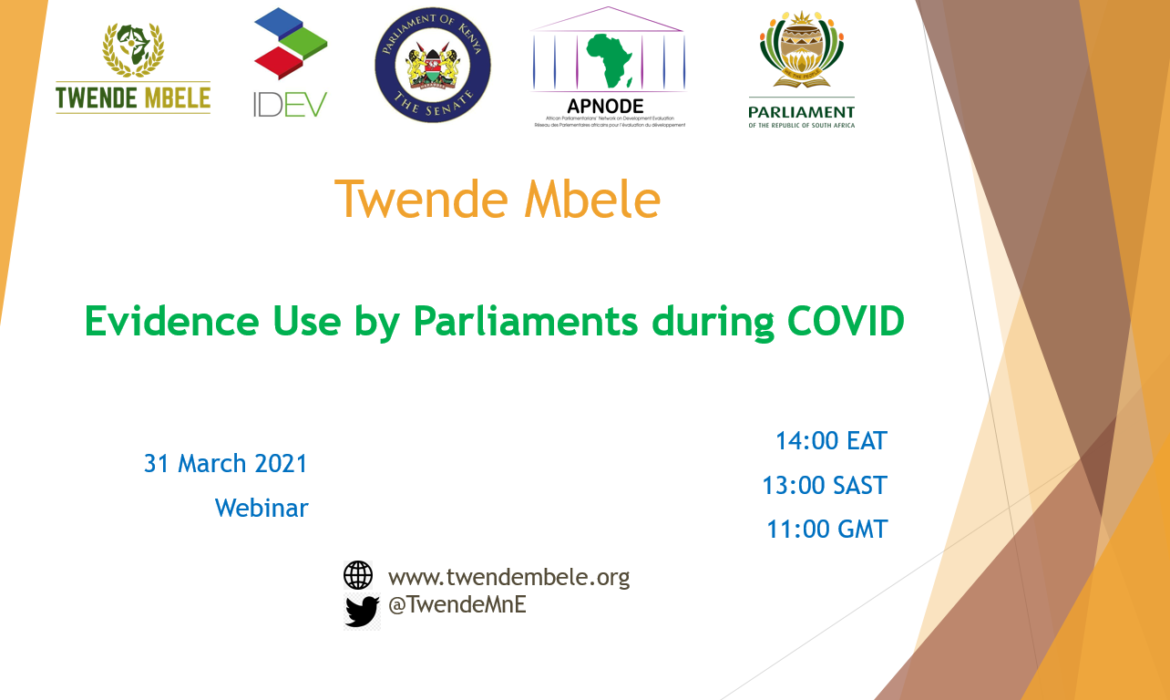 Evidence Use by Parliaments during COVID (Webinar Slides)