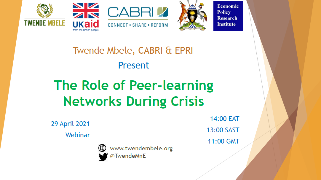 The Role of Peer-learning Networks During Crisis (Webinar Slides)