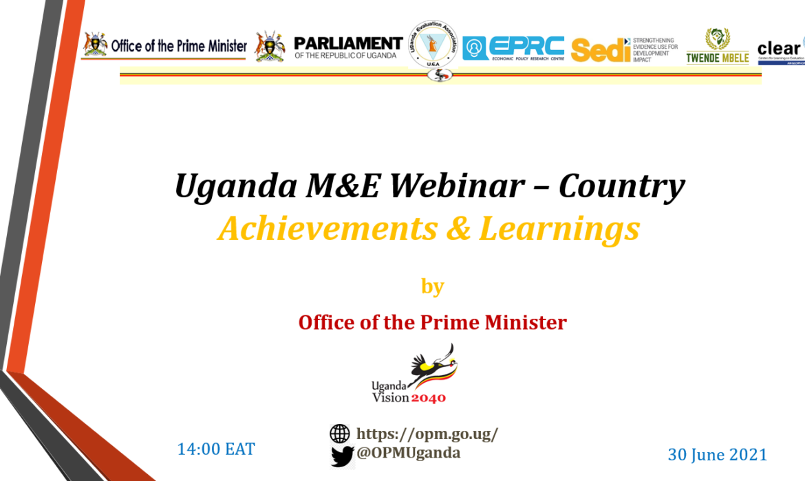 Uganda M&E Webinar –Country Achievements & Learnings (Webinar Slides)