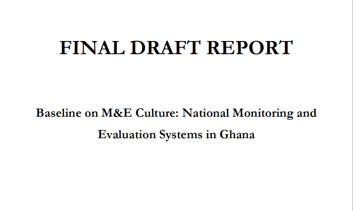 Baseline on M&E Culture: National Monitoring and Evaluation Systems in Ghana