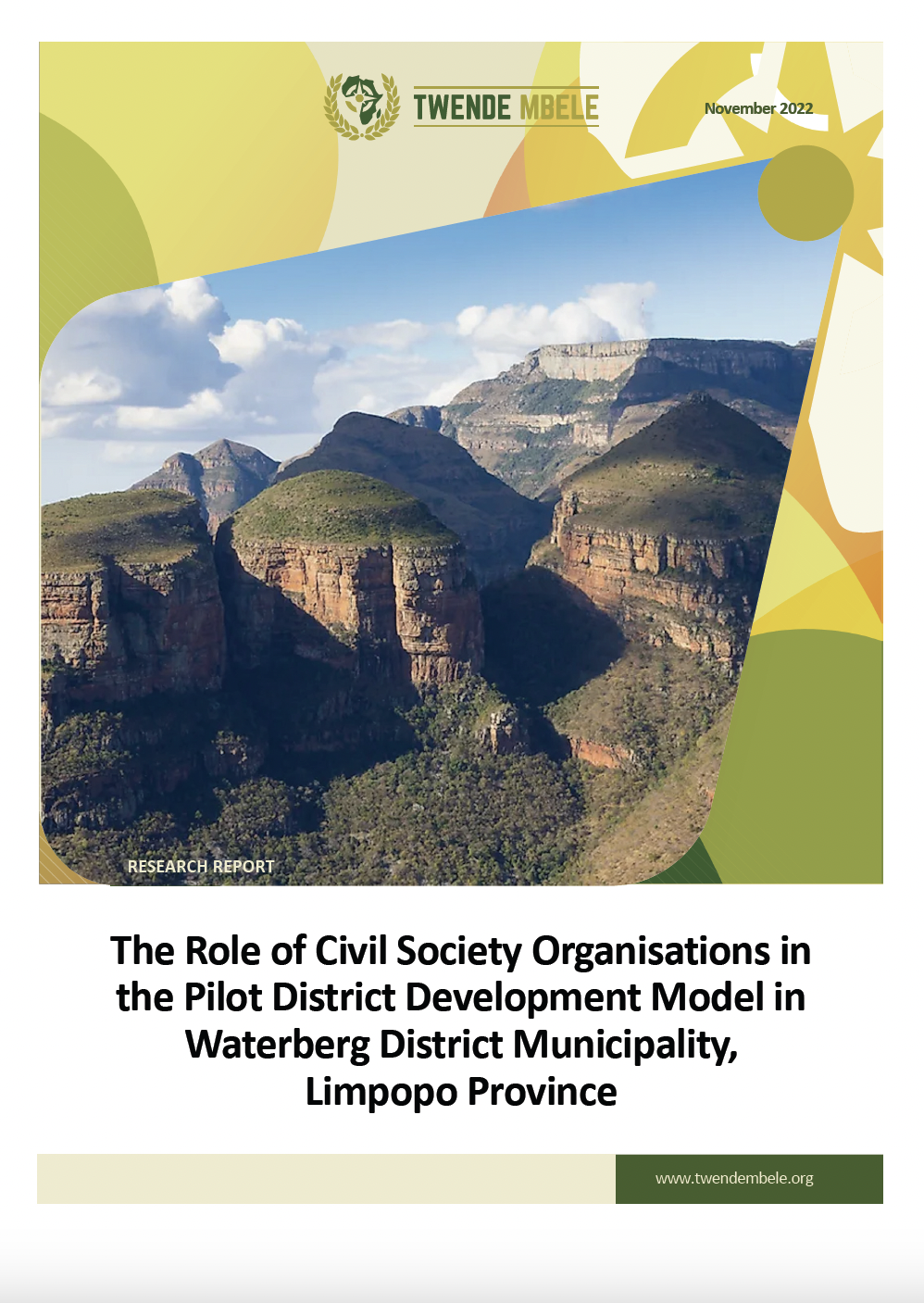 The Role of Civil Society Organisations in the Pilot District Development Model in Waterberg District Municipality, Limpopo Province