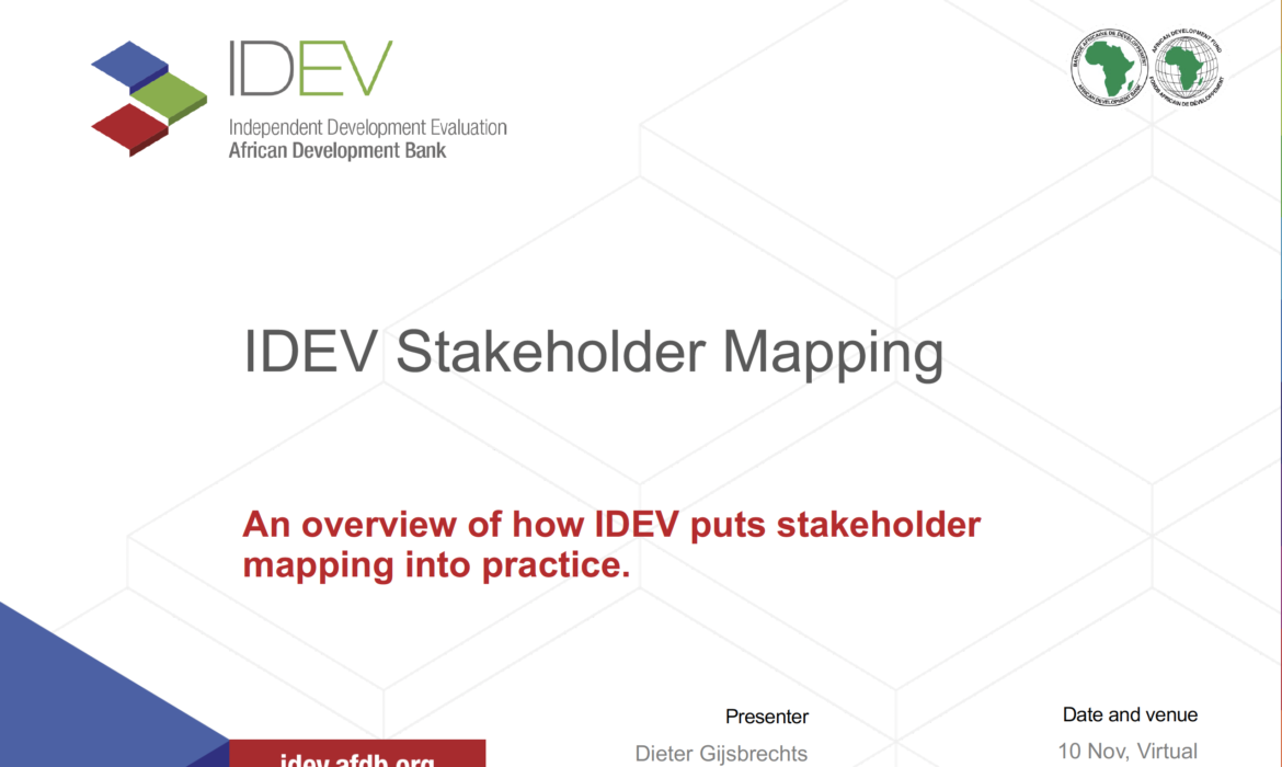 Embedding Knowledge Management & Communication in M&E Process: Stakeholder Mapping