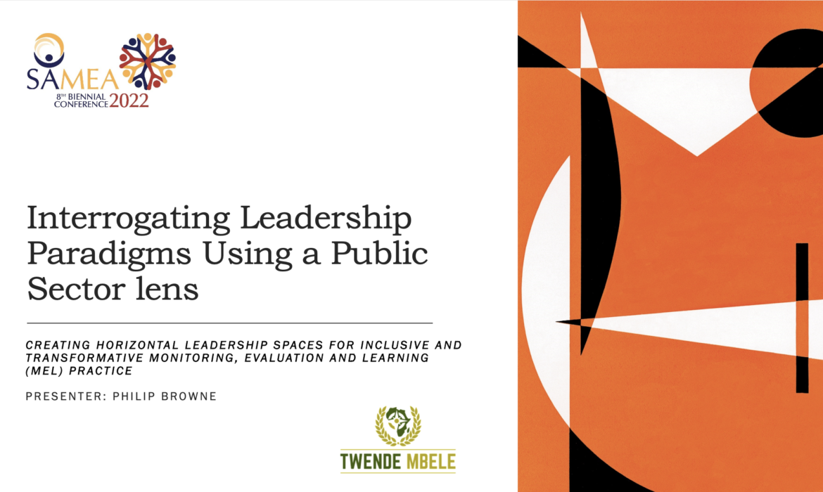 Interrogating Leadership Paradigms Using a Public Sector lens – Presentation