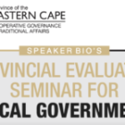 Eastern Cape Provincial Evaluation Seminar for Local Government