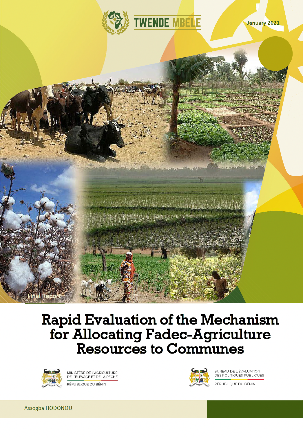 Rapid Evaluation of the Mechanism for Allocating Fadec-Agriculture Resources to Communes