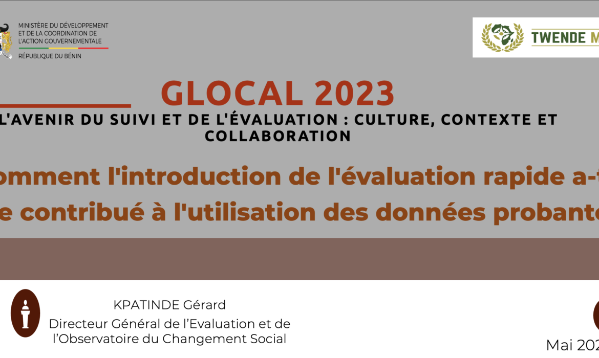 Comment l’introduction de l’évaluation rapide a-t-elle contribué à l’utilisation des données probantes