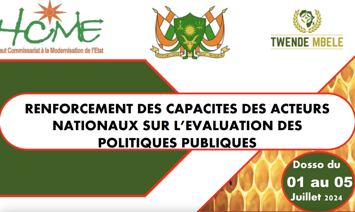Renforcement des Capacites des Acteurs Nationaux sur l’Evaluation des Politiques Publiques aux Niger