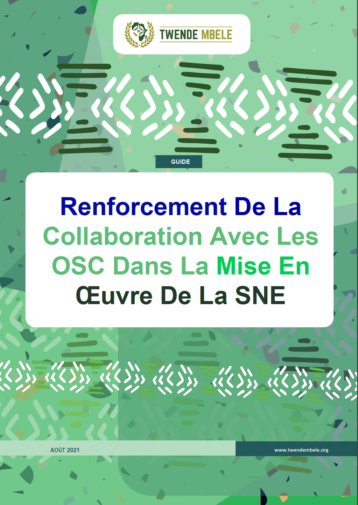 Renforcement de la collaboration avec les OSC dans la mise en œuvre de la SNE – Guide