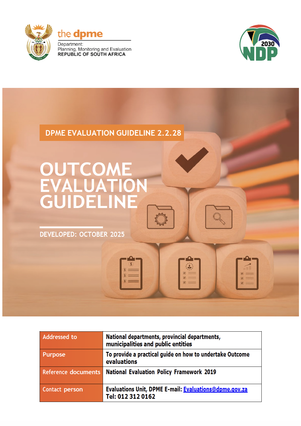 DPME Outcome Evaluation Guideline